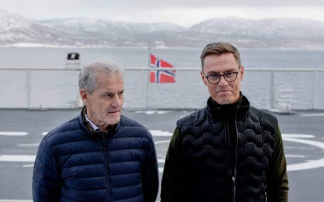 Jonas Gahr Støre și Alexander Stubb