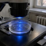 Cercetări de optogenetică sub microscop