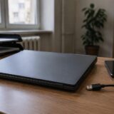 Laptop și cablu de date