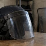 Cască și scut de protecție France