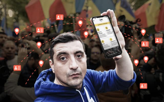 Aplicația AUR pe ecranul telefonului
