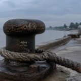 Fregată la mal în Thanlyin Myanmar