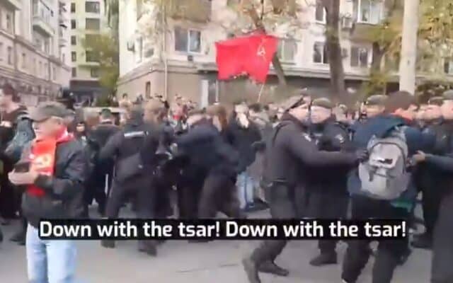 Rețineri la Moscova în timpul manifestației