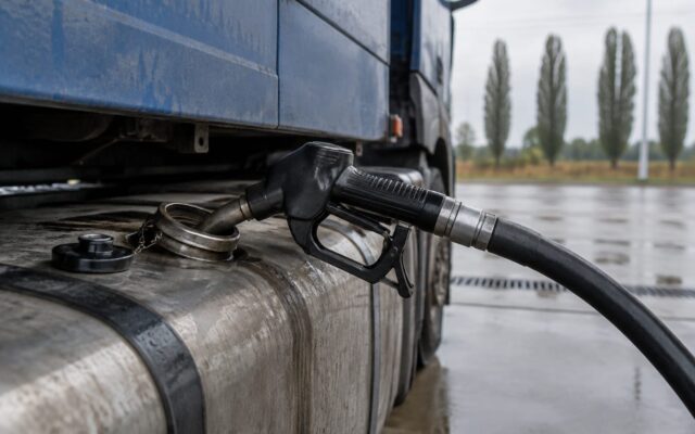 Alimentare cu motorină a unui camion
