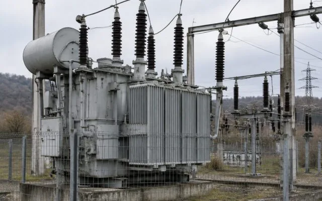 Echipamente în stația electrică Gutinaș