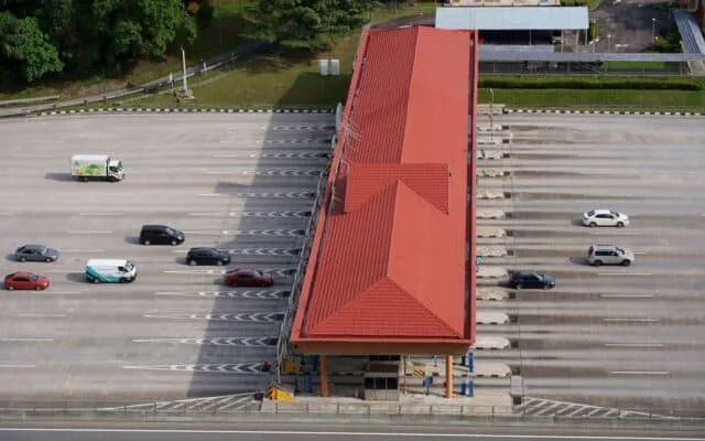 Bariera de taxare rutiera pe autostrada