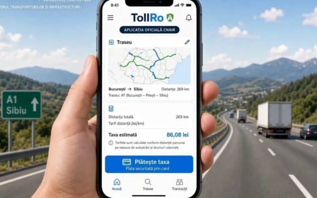Aplicația mobilă pentru plata TollRo