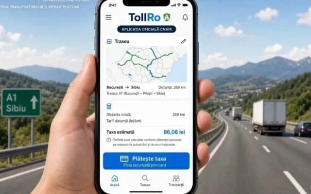 Aplicația mobilă pentru plata TollRo