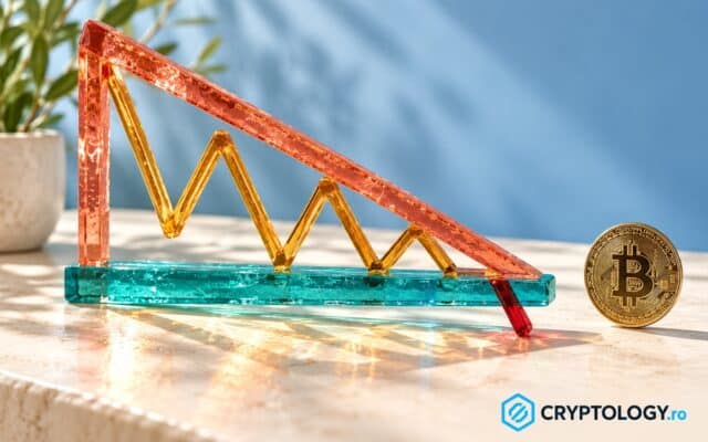 Triunghiul descendent în crypto, ce arată graficul și cum îl tranzacționezi
