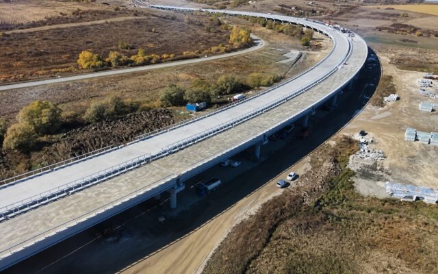 Viaductele A3 în etapa asfaltării