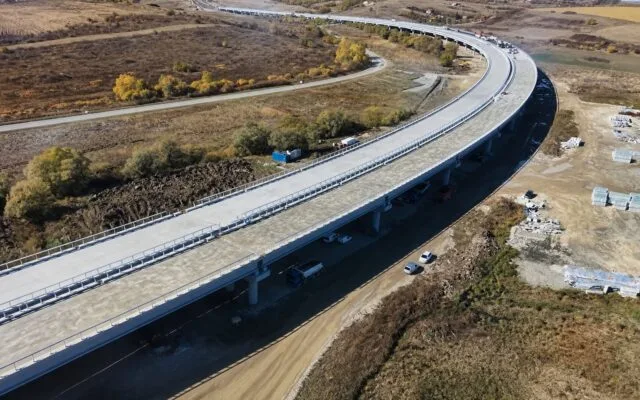 Viaductele A3 în etapa asfaltării