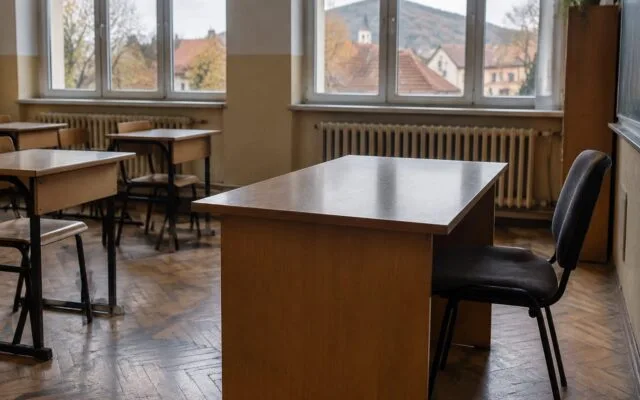 Sală de clasă din Bistrița