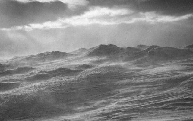 Peisaj arctic afectat de vortex polar